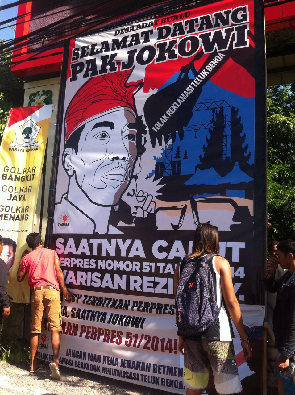 Baliho Selamat Datang Untuk Presiden Jokowi (2)